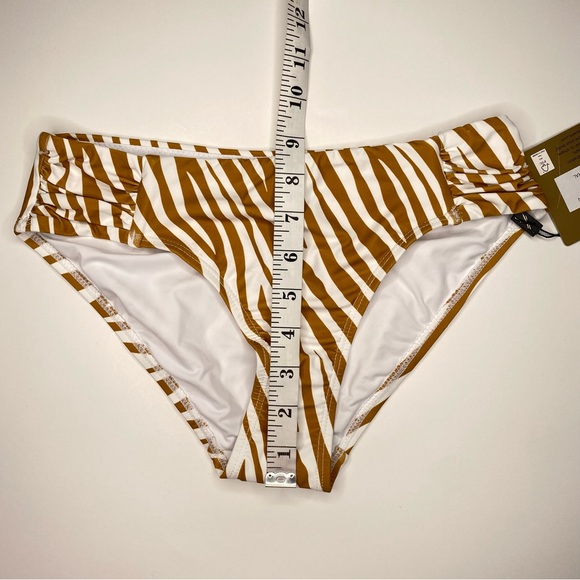 Niptuck Swim Natural Zebra Stripe Bikini Bottoms NWT - Picture 10 of 10